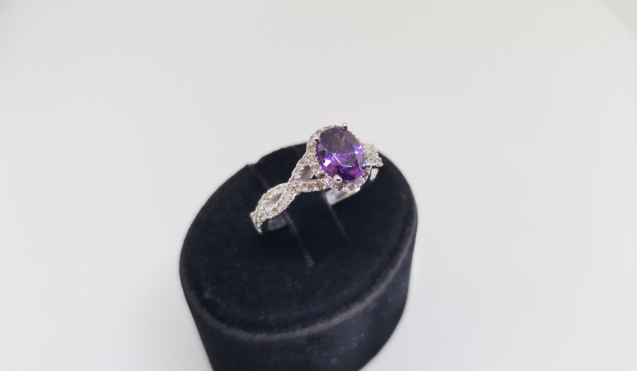 AMETİST VE PIRLANTA TAŞLI SONSULUK MODEL YÜZÜK