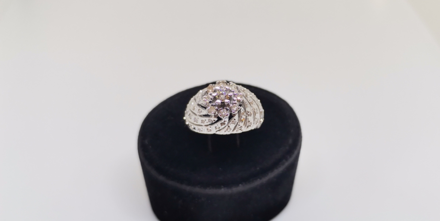 SONSUZLUK MODELİ BÜYÜK BOY PIRLANTA TAŞLI YÜZÜK