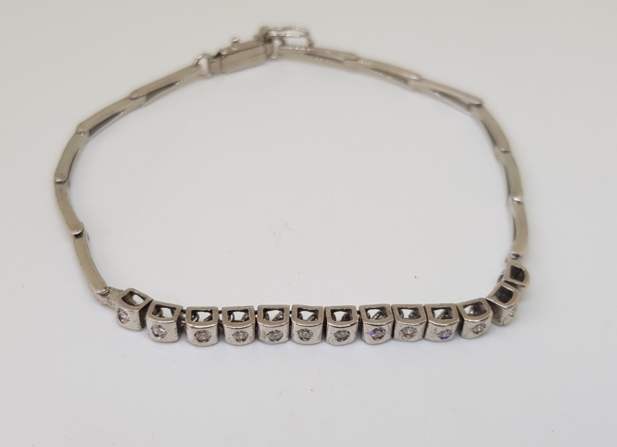 PIRLANTA TAŞLI SU YOLU BİLEKLİK