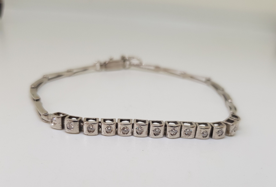 PIRLANTA TAŞLI SU YOLU BİLEKLİK