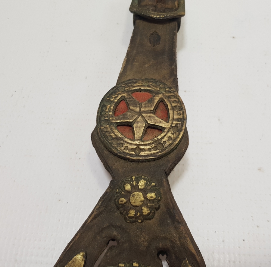 1. DÜNYA SAVAŞI DÖNEMİ OSMANLI SÜVARİ SUBAY AT SÜSÜ - BAŞ BAĞI