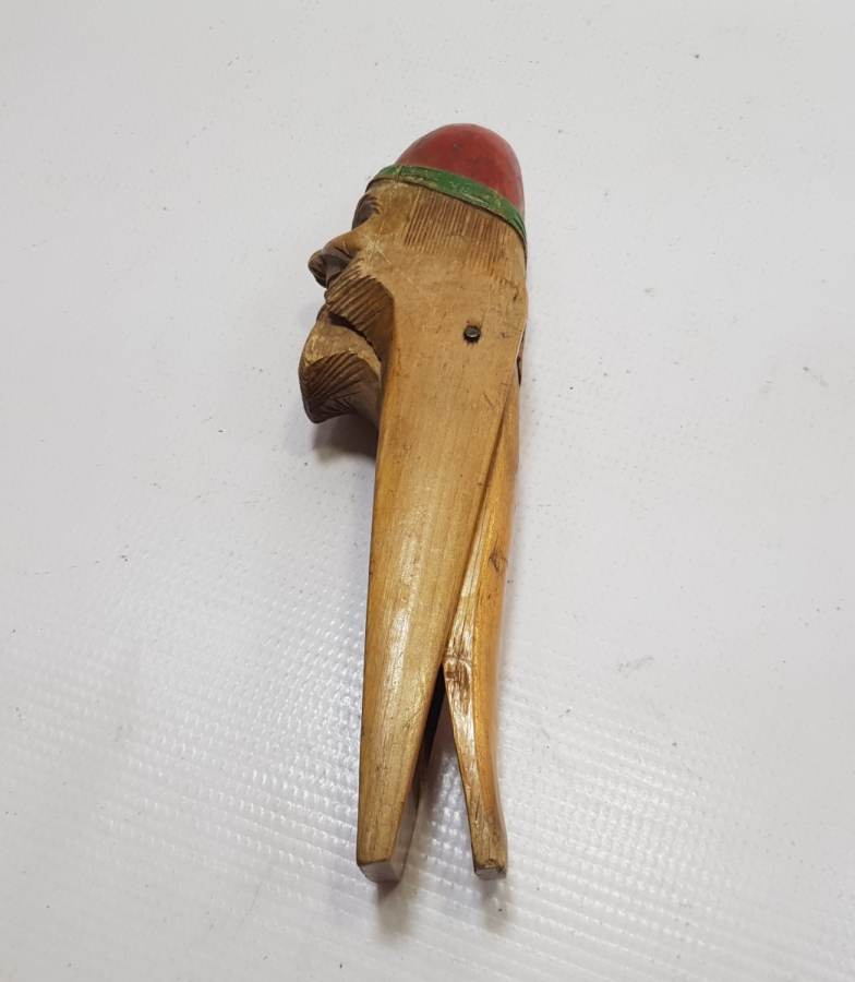 OSMANLI DÖNEMİ ÇOK NADİR RUM İŞİ AHŞAP CEVİZ KIRACAĞI