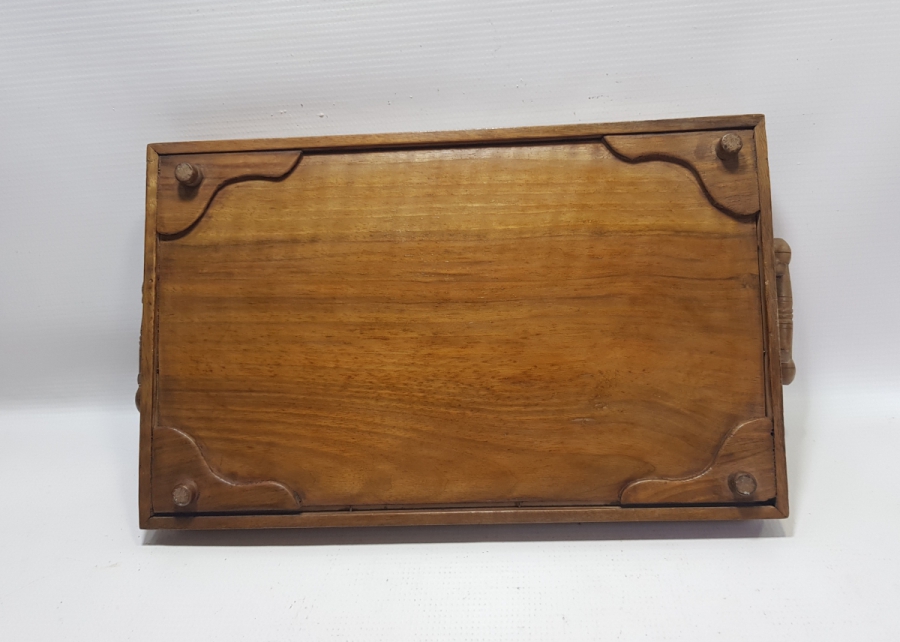 OSMANLI DÖNEMİ ÇOK NADİR EL YAPIMI CAM ALTI SİNOP İŞİ KAHVE TEPSİSİ