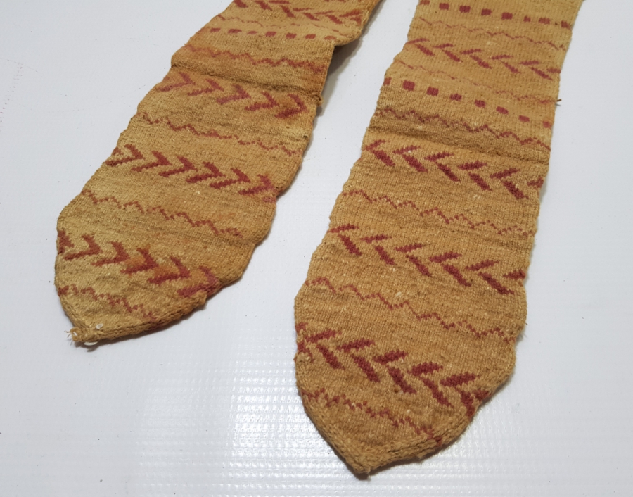 OSMANLI DÖNEMİ EL ÖRME YÖRÜK İŞİ YÜN ÇORAP