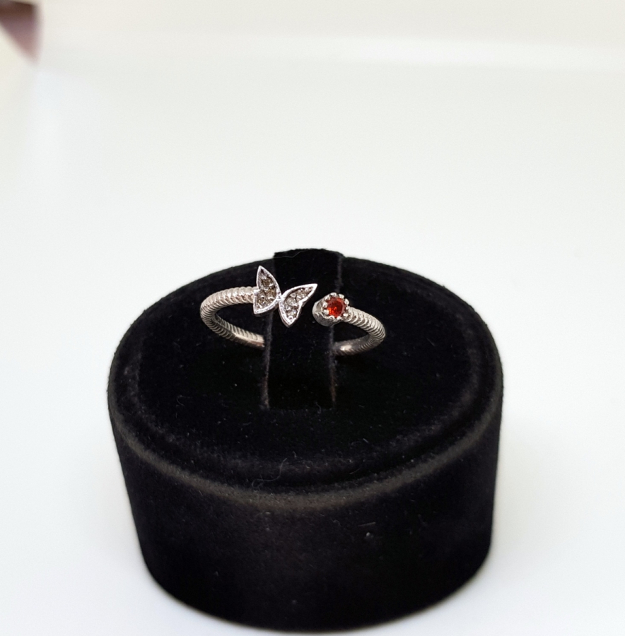 YAKUT VE PIRLANTA TAŞLI EKLEM YÜZÜĞÜ