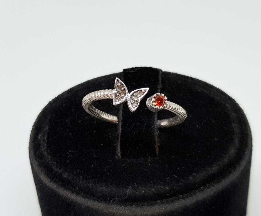 YAKUT VE PIRLANTA TAŞLI EKLEM YÜZÜĞÜ