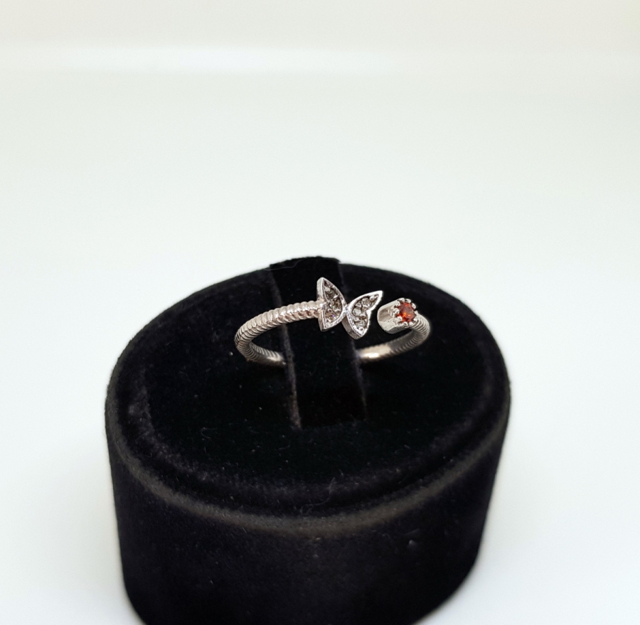 YAKUT VE PIRLANTA TAŞLI EKLEM YÜZÜĞÜ