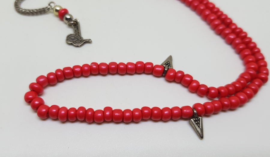 MERCAN TAŞINDAN MAMUL ANTİKA NAMAZ TESPİHİ