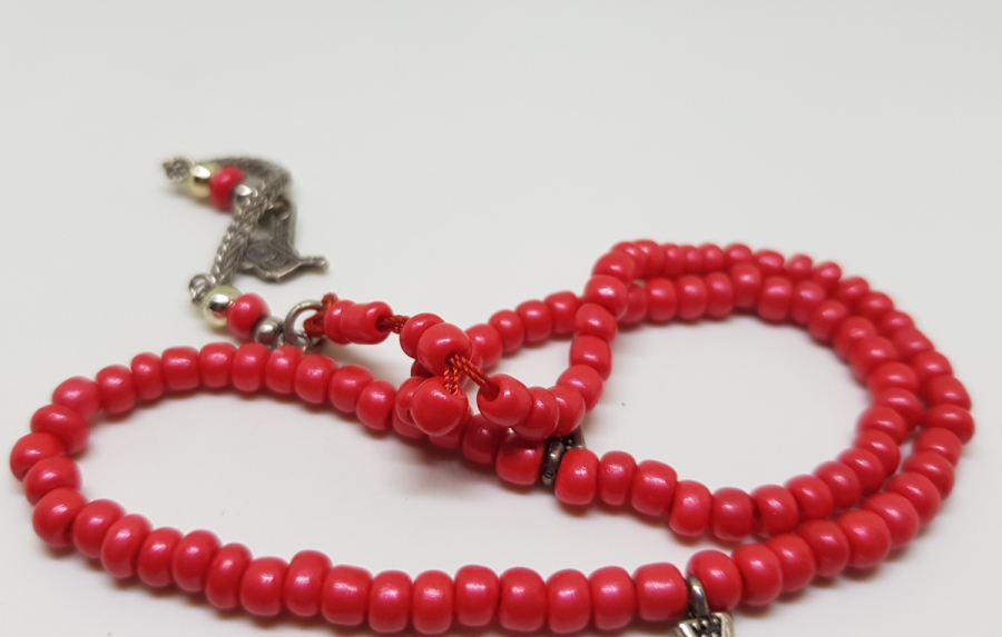 MERCAN TAŞINDAN MAMUL ANTİKA NAMAZ TESPİHİ