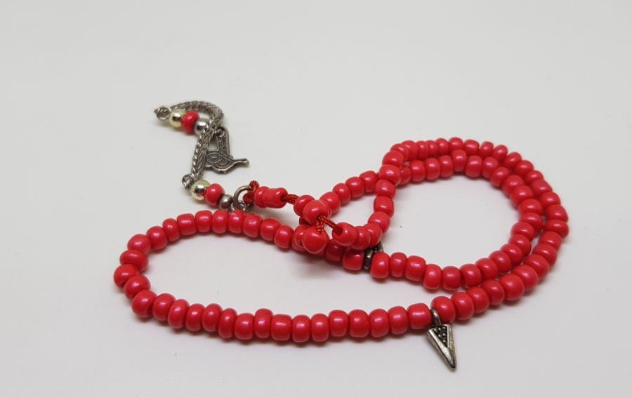 MERCAN TAŞINDAN MAMUL ANTİKA NAMAZ TESPİHİ