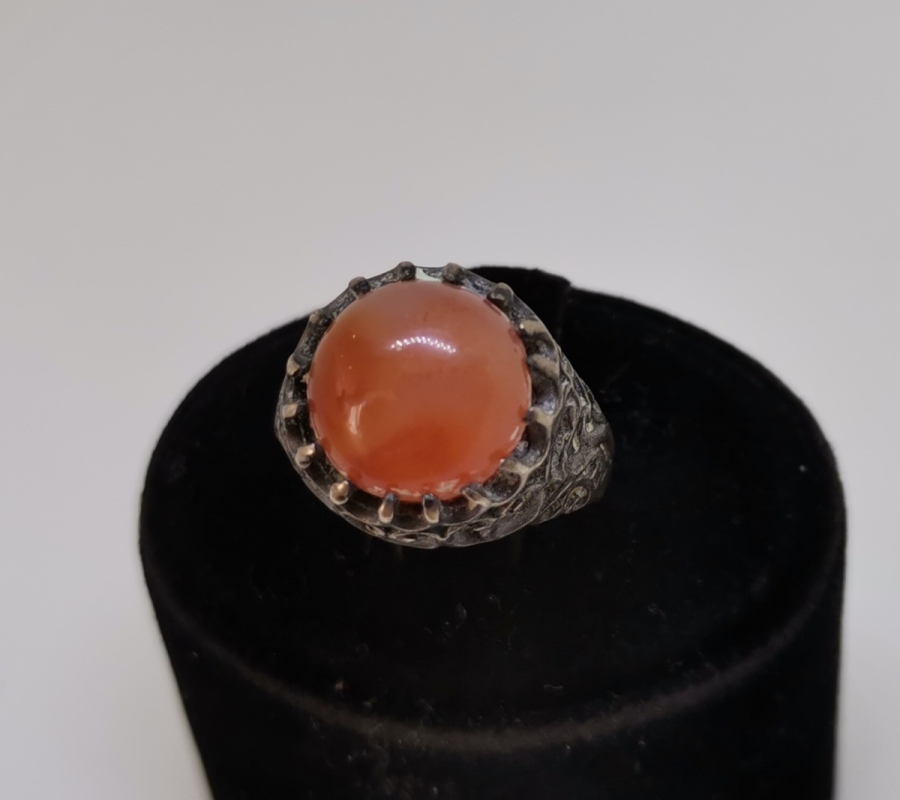 YEMEN AKİKLİ GÜMÜŞ YÜZÜK