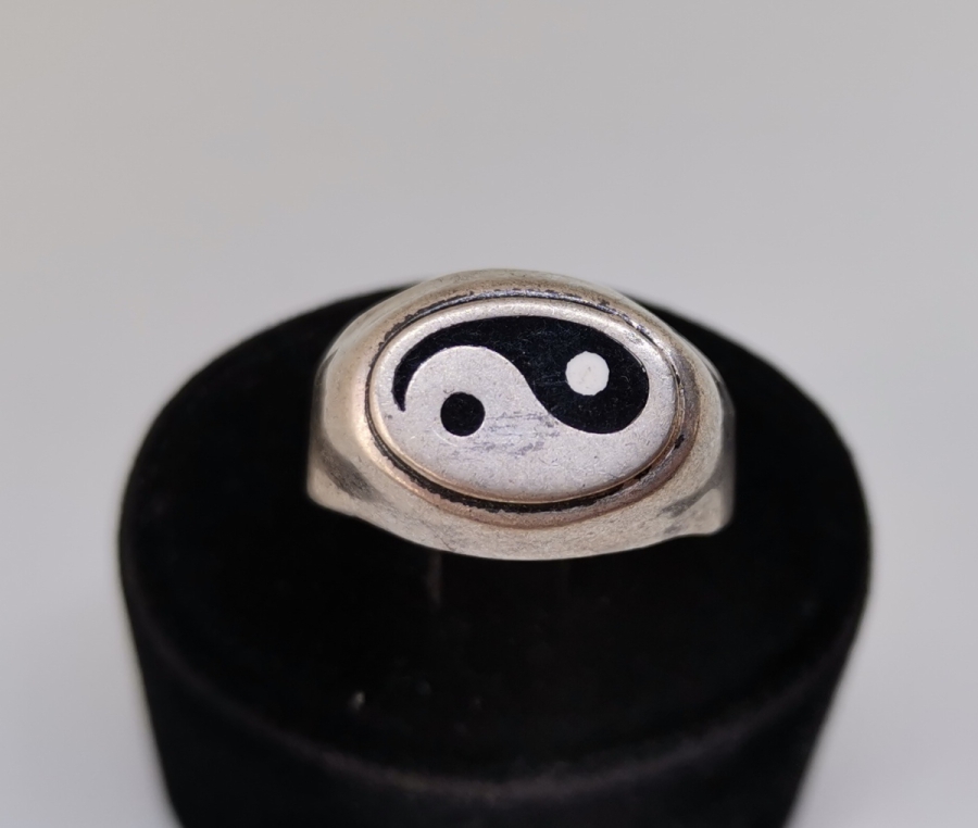 YİNYANG MODEL GÜMÜŞ YÜZÜK