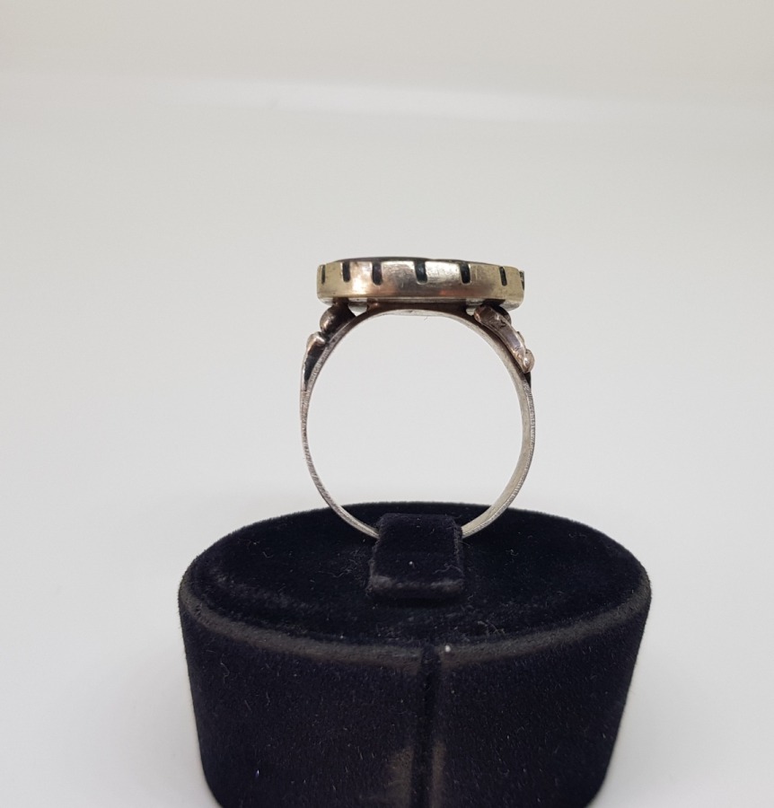 ÜZERİ OSMANLICA MURAD YAZILI GÜMÜŞ MONTÜRLÜ OSMANLI DÖNEMİ ŞAHIS YÜZÜĞÜ