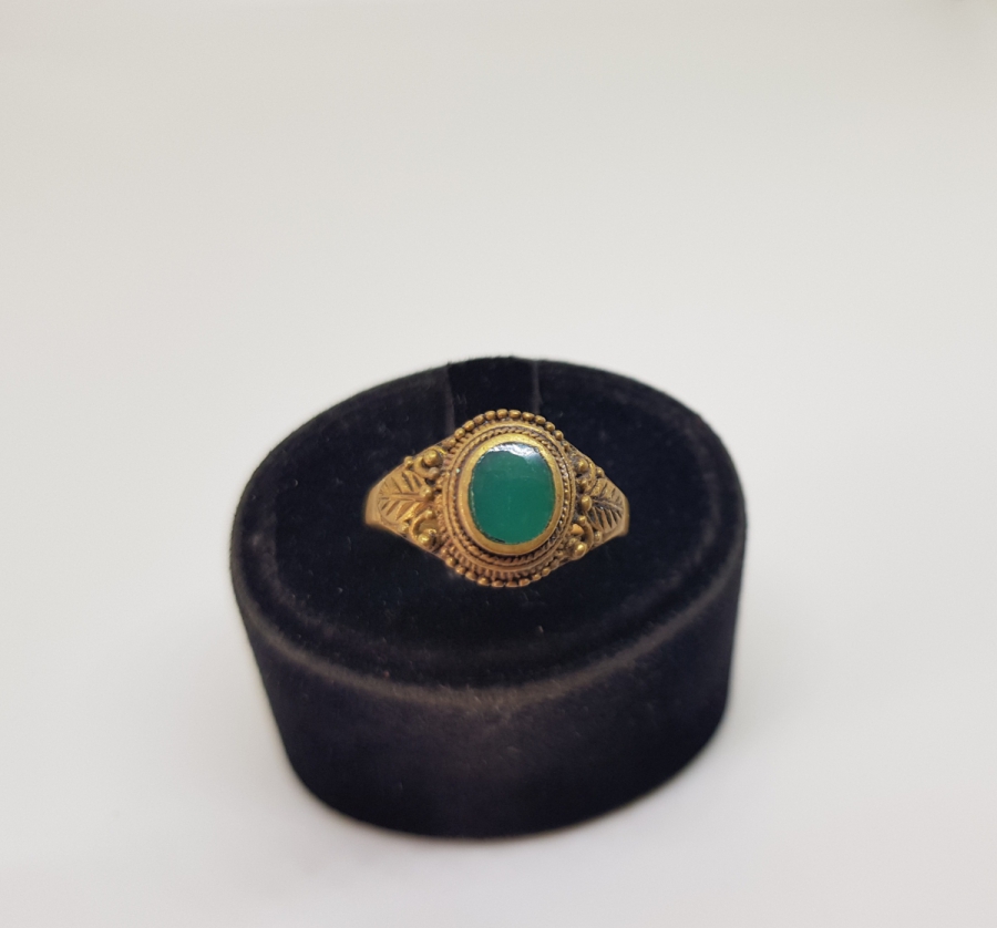 KABARTMA İŞÇİLİKLİ ANTİKA YÜZÜK