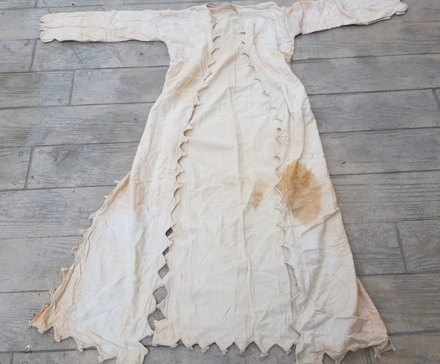 OSMANLI DÖNEMİ BEYAZ RENKLİ GELİN ÜÇ ETEĞİ