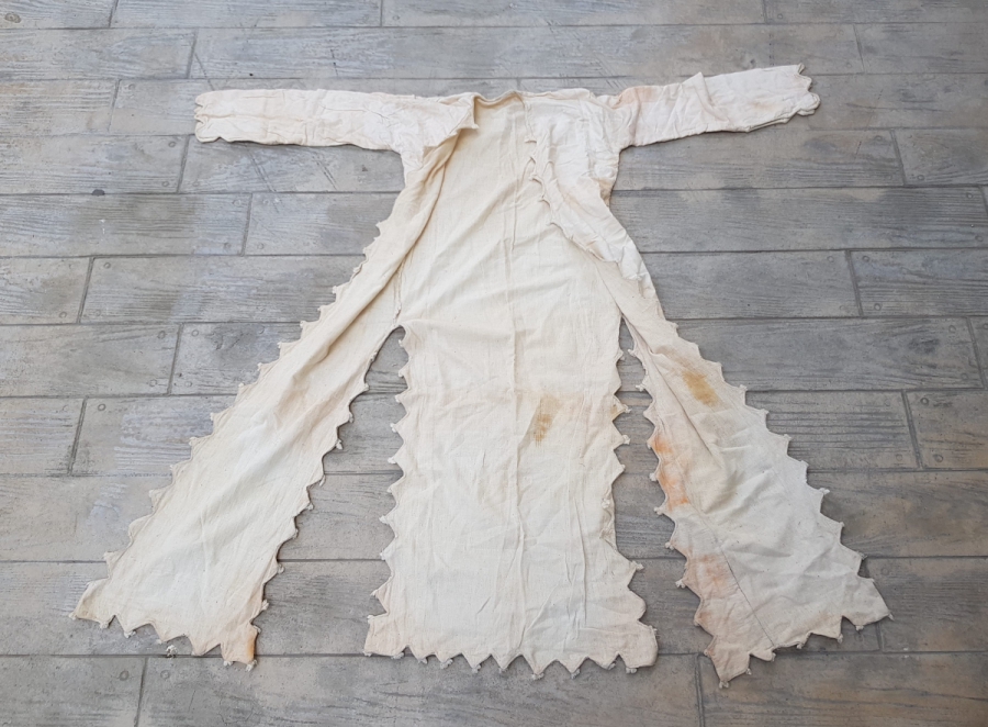 OSMANLI DÖNEMİ BEYAZ RENKLİ GELİN ÜÇ ETEĞİ