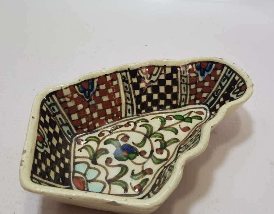 OSMANLI DÖNEMİ USTA İŞİ EL BOYAMA KUBBELİ FORMLU KÜTAHYA İFTARİYELİK - HURMALIK