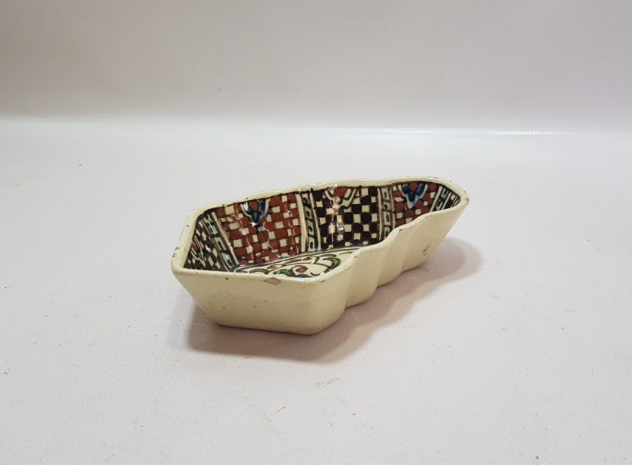 OSMANLI DÖNEMİ USTA İŞİ EL BOYAMA KUBBELİ FORMLU KÜTAHYA İFTARİYELİK - HURMALIK