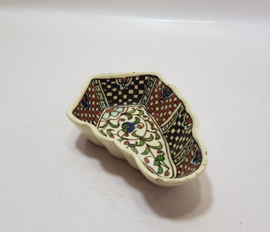 OSMANLI DÖNEMİ USTA İŞİ EL BOYAMA KUBBELİ FORMLU KÜTAHYA İFTARİYELİK - HURMALIK