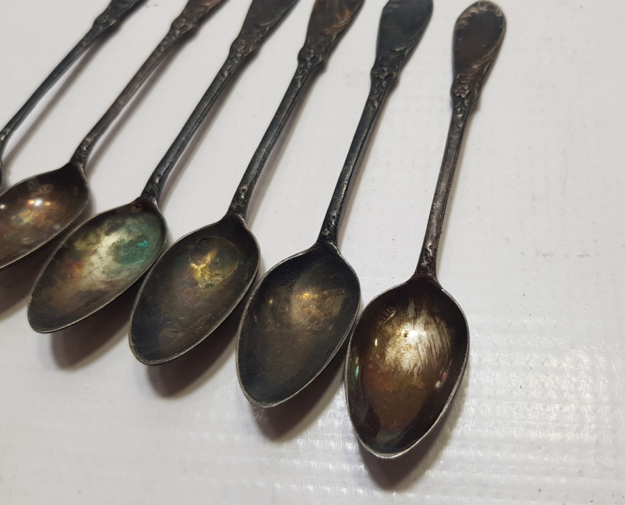 ANTİKA GÜMÜŞ ÇAY KAŞIĞI TAKIMI