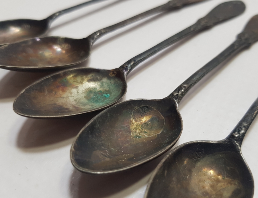 ANTİKA GÜMÜŞ ÇAY KAŞIĞI TAKIMI