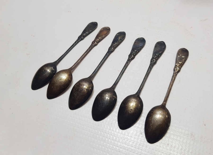 ANTİKA GÜMÜŞ ÇAY KAŞIĞI TAKIMI