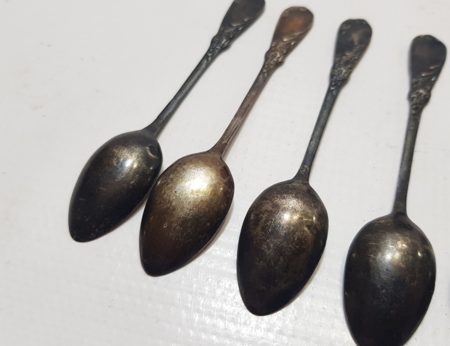 ANTİKA GÜMÜŞ ÇAY KAŞIĞI TAKIMI