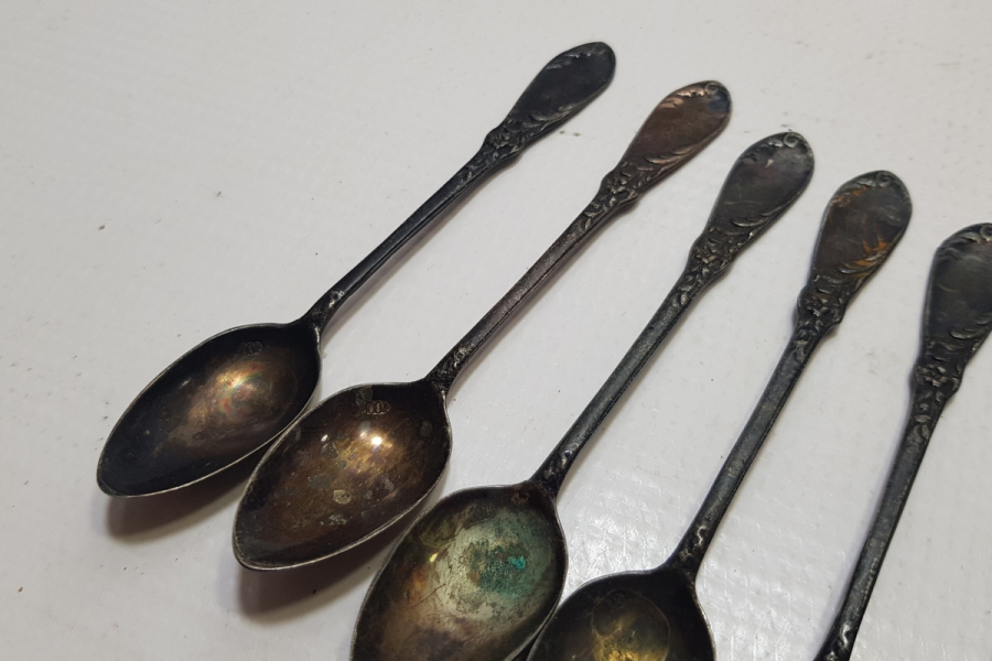 ANTİKA GÜMÜŞ ÇAY KAŞIĞI TAKIMI