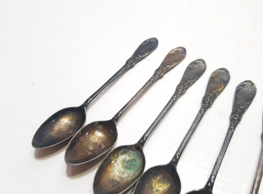 ANTİKA GÜMÜŞ ÇAY KAŞIĞI TAKIMI