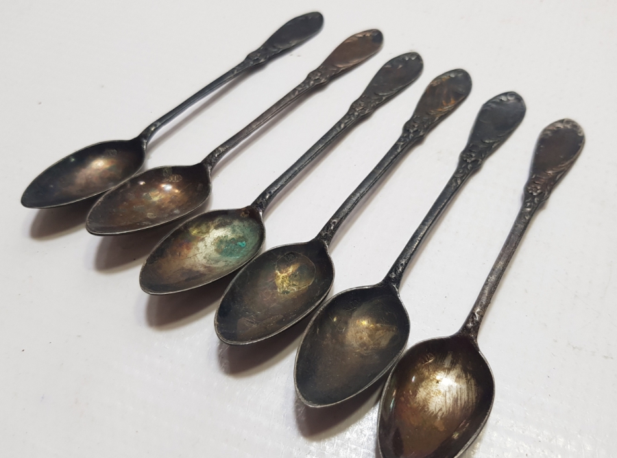 ANTİKA GÜMÜŞ ÇAY KAŞIĞI TAKIMI