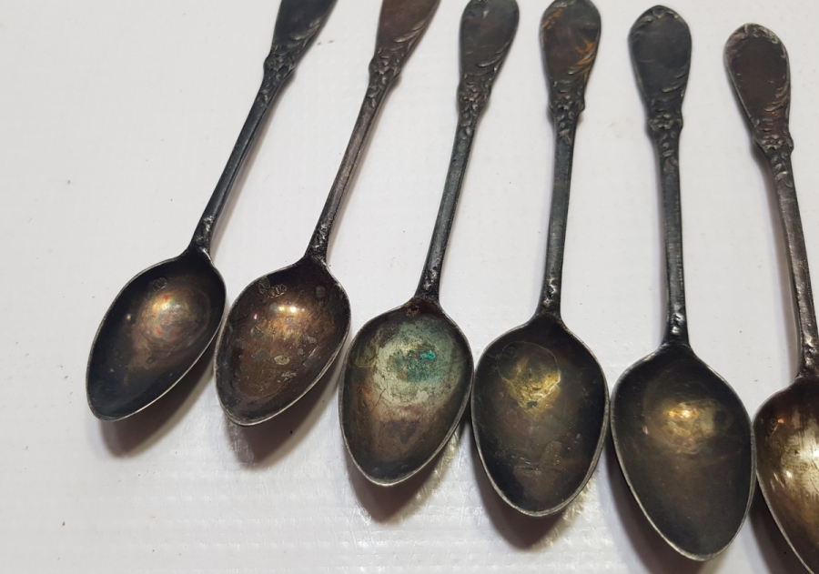 ANTİKA GÜMÜŞ ÇAY KAŞIĞI TAKIMI