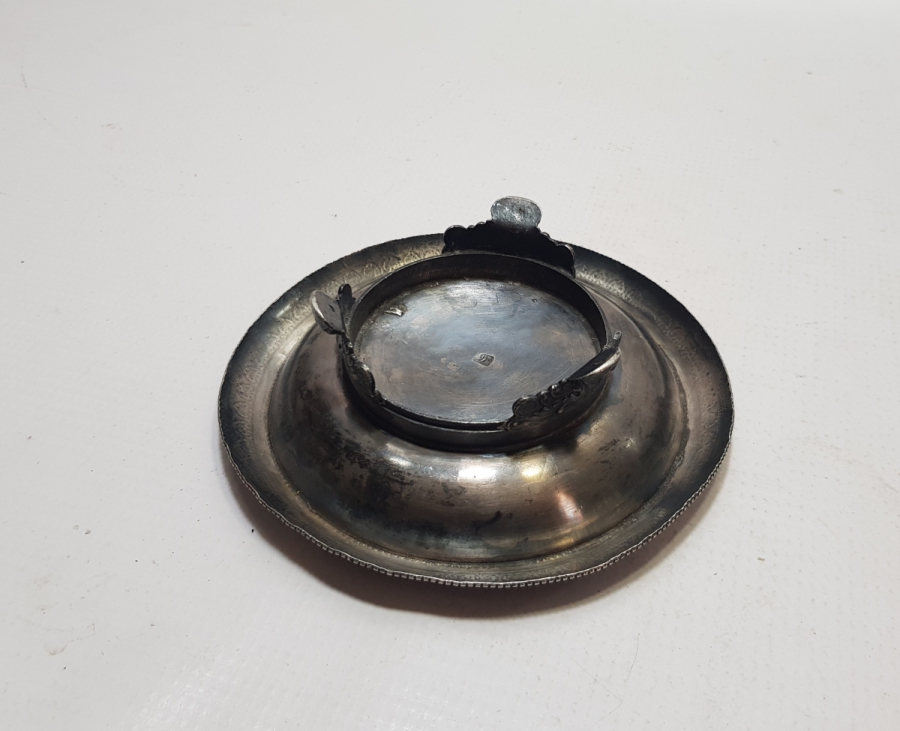 OSMANLI DÖNEMİ ÇOK NADİR İZMİR İŞİ RUM USTA DAMGALI GÜMÜŞ MACUNLUK