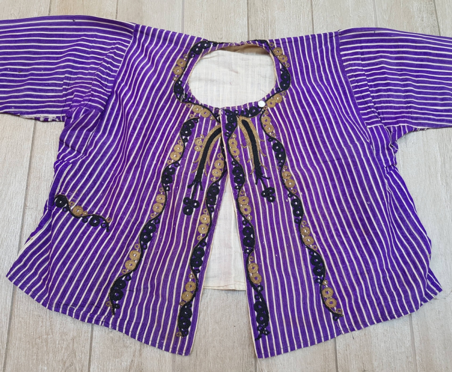 GÜMÜŞ SIRMALI VE İPEK İBRİŞİMLİ OSMANLI DÖNEMİ EL İŞİ CEPKEN