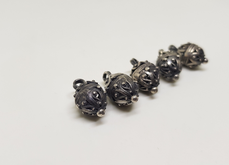 OSMANLI DÖNEMİ TELKARİ İŞÇİLİKLİ ÇOK NADİR KÖSTEK TOPLARI / KOZALARI