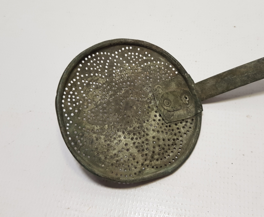 OSMANLI DÖNEMİ USTA DAMGALI EL YAPIMI SÜZGEÇ - KEVGİR