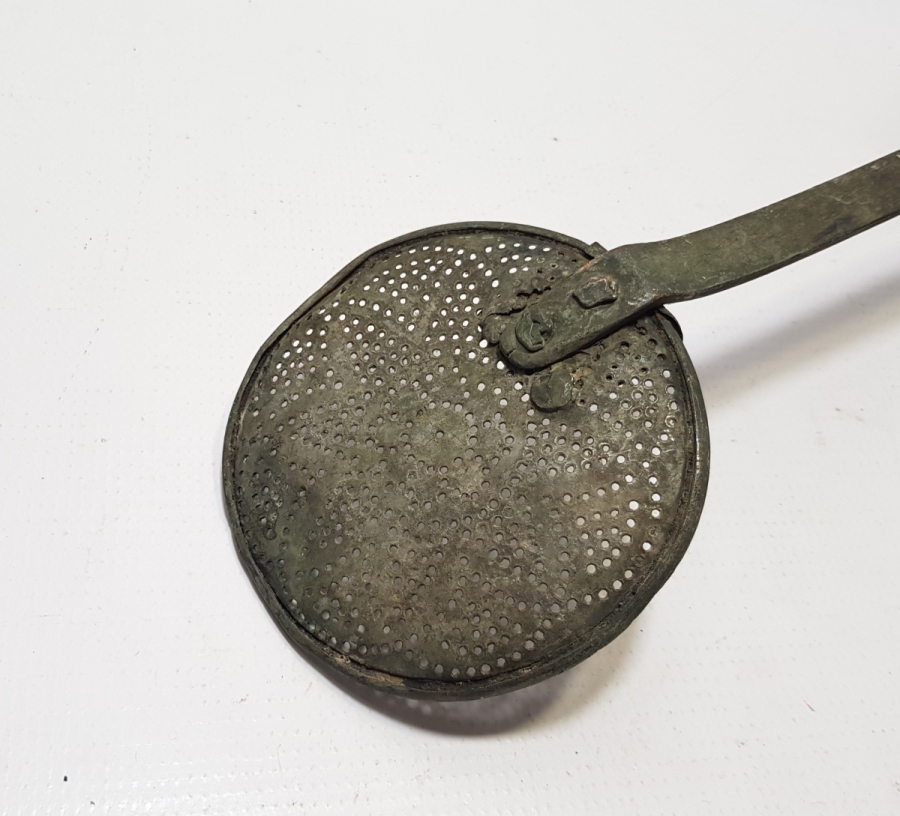 OSMANLI DÖNEMİ USTA DAMGALI EL YAPIMI SÜZGEÇ - KEVGİR