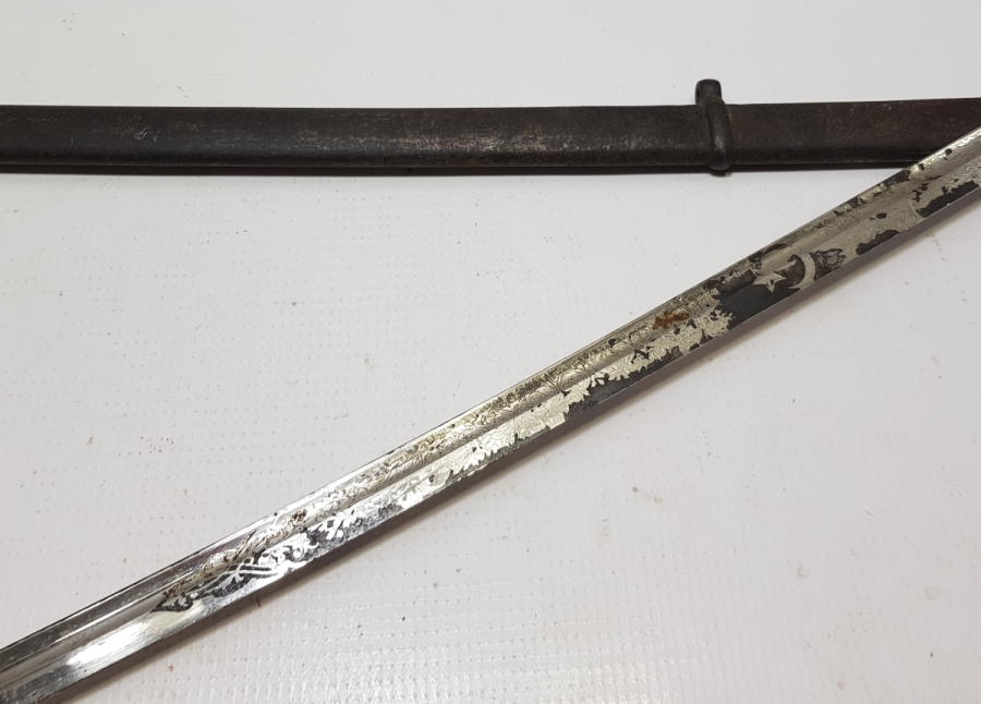 OSMANLI DÖNEMİ ÇOK NADİR MENEVİŞLİ HAFİF SÜVARİ KILICI