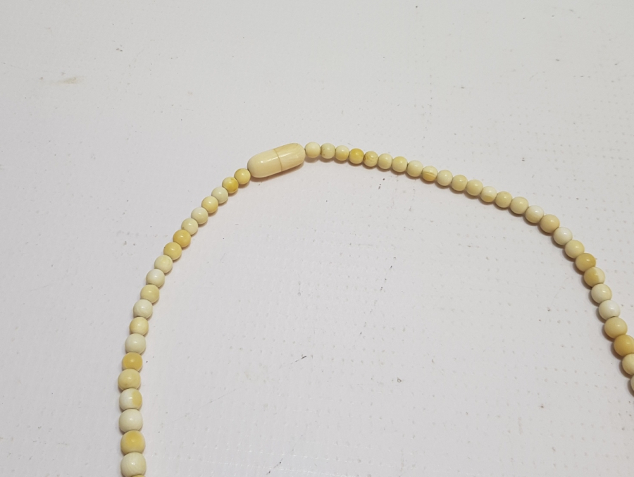 OSMANLI DÖNEMİ BÜYÜK BOY FİLDİŞİ GERDANLIK