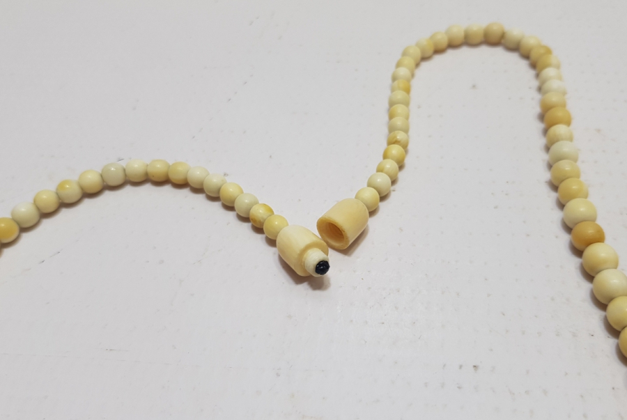 OSMANLI DÖNEMİ BÜYÜK BOY FİLDİŞİ GERDANLIK