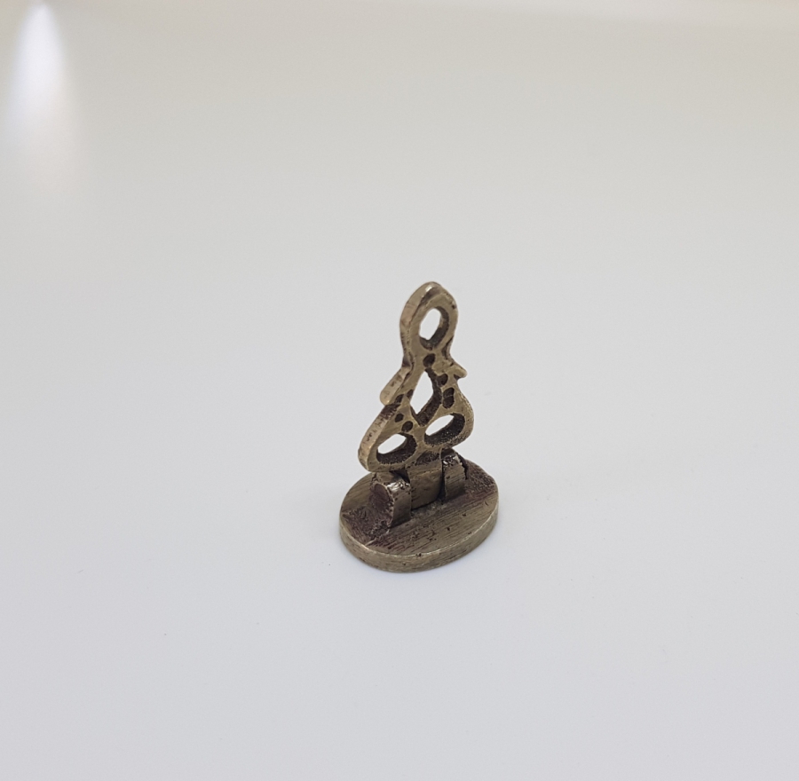 OSMANLI DÖNEMİ EL KAZIMA HAKKAK İŞİ GÜMÜŞ ŞAHIS MÜHRÜ