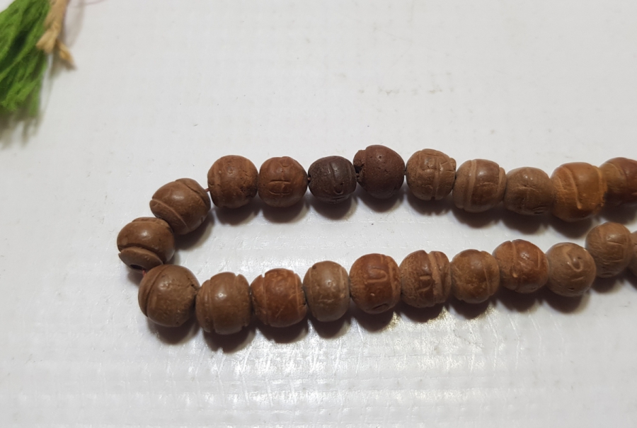 OSMANLI DÖNEMİ ÇOK NADİR ESMA-ÜL HÜSNA YAZILI GUBAR-I ŞERİF TESPİH