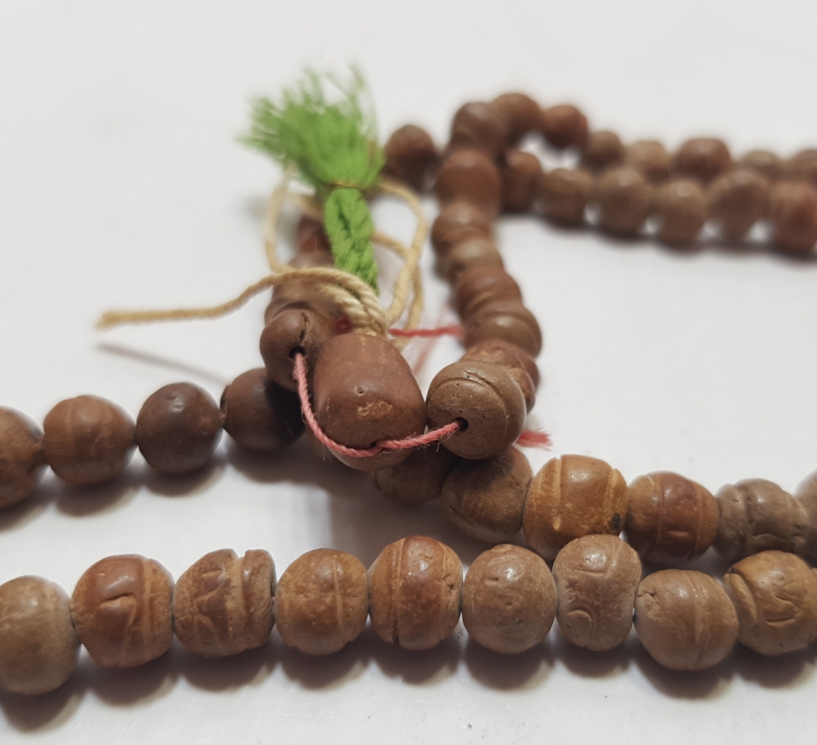 OSMANLI DÖNEMİ ÇOK NADİR ESMA-ÜL HÜSNA YAZILI GUBAR-I ŞERİF TESPİH