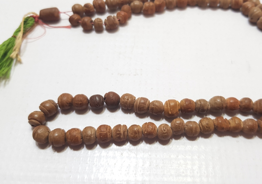 OSMANLI DÖNEMİ ÇOK NADİR ESMA-ÜL HÜSNA YAZILI GUBAR-I ŞERİF TESPİH