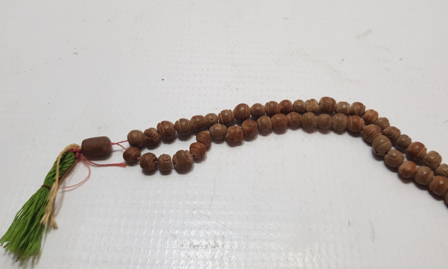 OSMANLI DÖNEMİ ÇOK NADİR ESMA-ÜL HÜSNA YAZILI GUBAR-I ŞERİF TESPİH