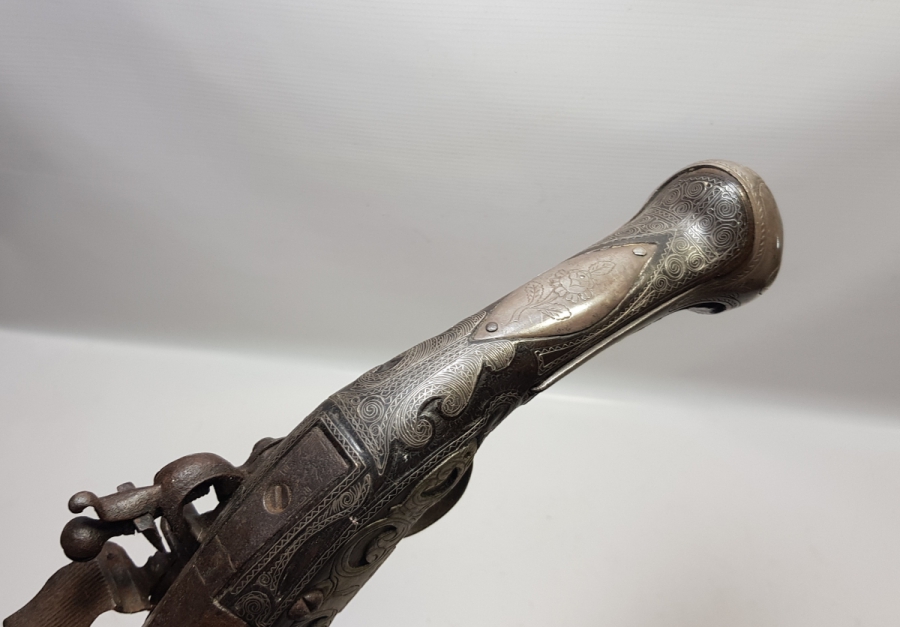 GÜMÜŞ ÇAKMA İŞÇİLİKLİ VE GÜMÜŞ APLİKLİ OSMANLI DÖNEMİ AFYON YAPIMI PİŞTOV