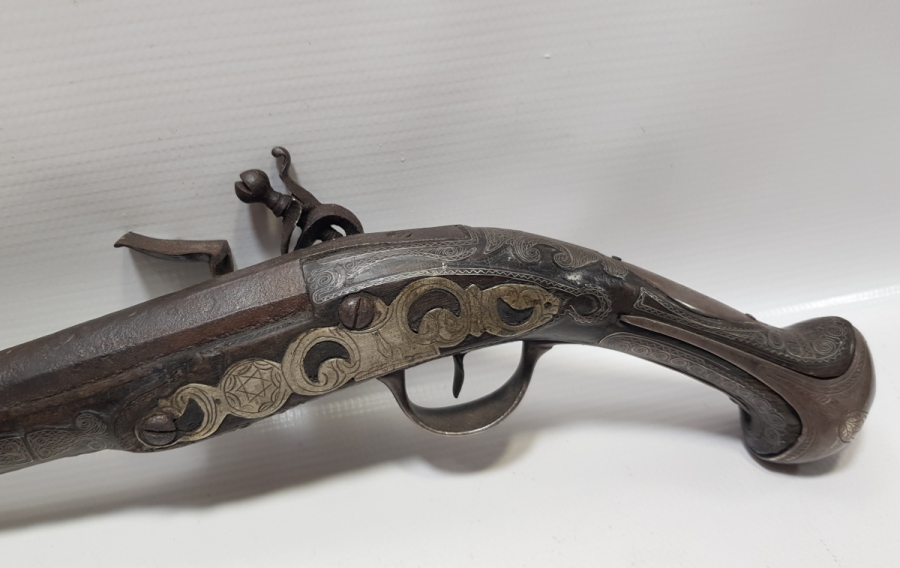 GÜMÜŞ ÇAKMA İŞÇİLİKLİ VE GÜMÜŞ APLİKLİ OSMANLI DÖNEMİ AFYON YAPIMI PİŞTOV