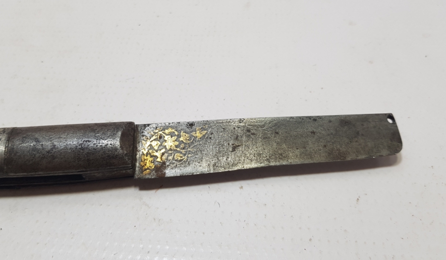 ÜZERİ ALTIN ÇAKMA VE SAVAT İŞÇİLİKLİ OSMANLI DÖNEMİ BÜYÜK BOY ERMENİ YAPIMI VAN ÇAKI