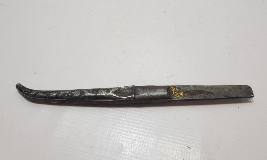 ÜZERİ ALTIN ÇAKMA VE SAVAT İŞÇİLİKLİ OSMANLI DÖNEMİ BÜYÜK BOY ERMENİ YAPIMI VAN ÇAKI