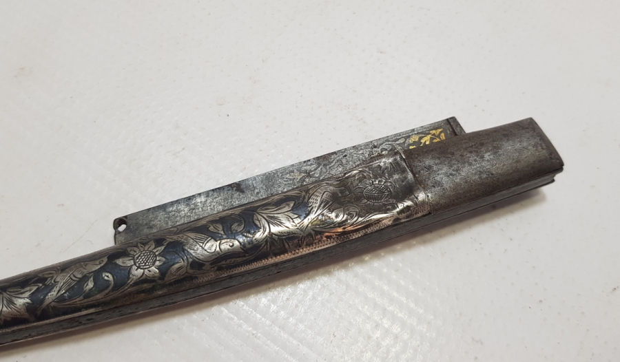 ÜZERİ ALTIN ÇAKMA VE SAVAT İŞÇİLİKLİ OSMANLI DÖNEMİ BÜYÜK BOY ERMENİ YAPIMI VAN ÇAKI