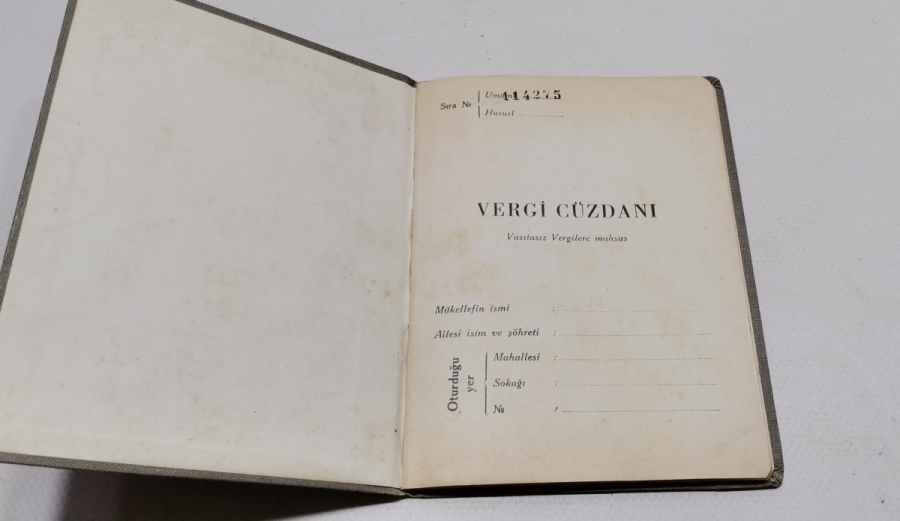 ANTİKA VERGİ CÜZDANI